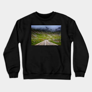 Winding road in mountains Crewneck Sweatshirt